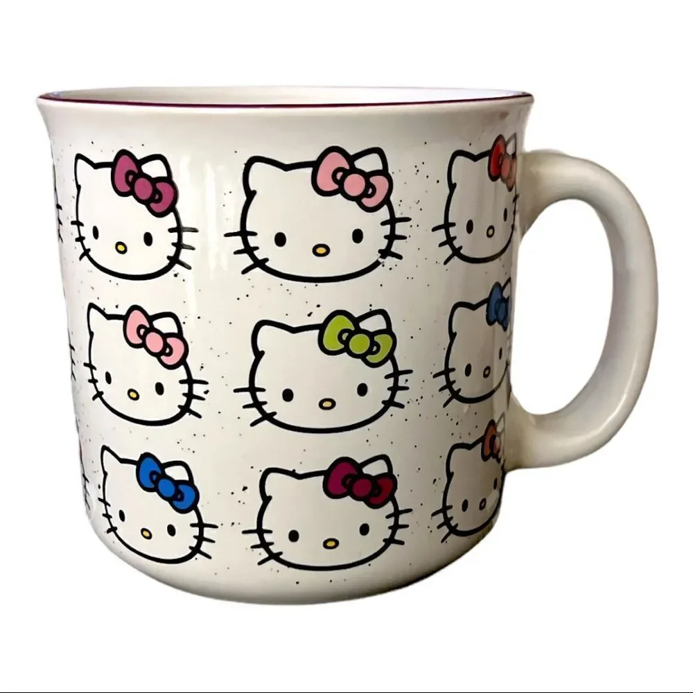 Sanrio Hello Kitty All-Over Print 20oz Ceramic Camper Mug